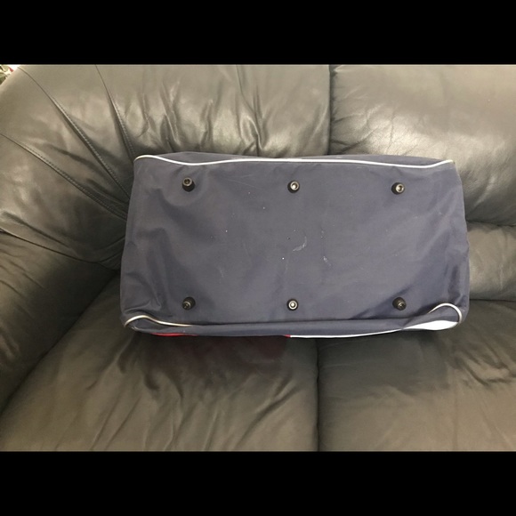 VTG Vintage 1990s Tommy Hilfiger Navy Duffle Bag - Picture 6 of 8